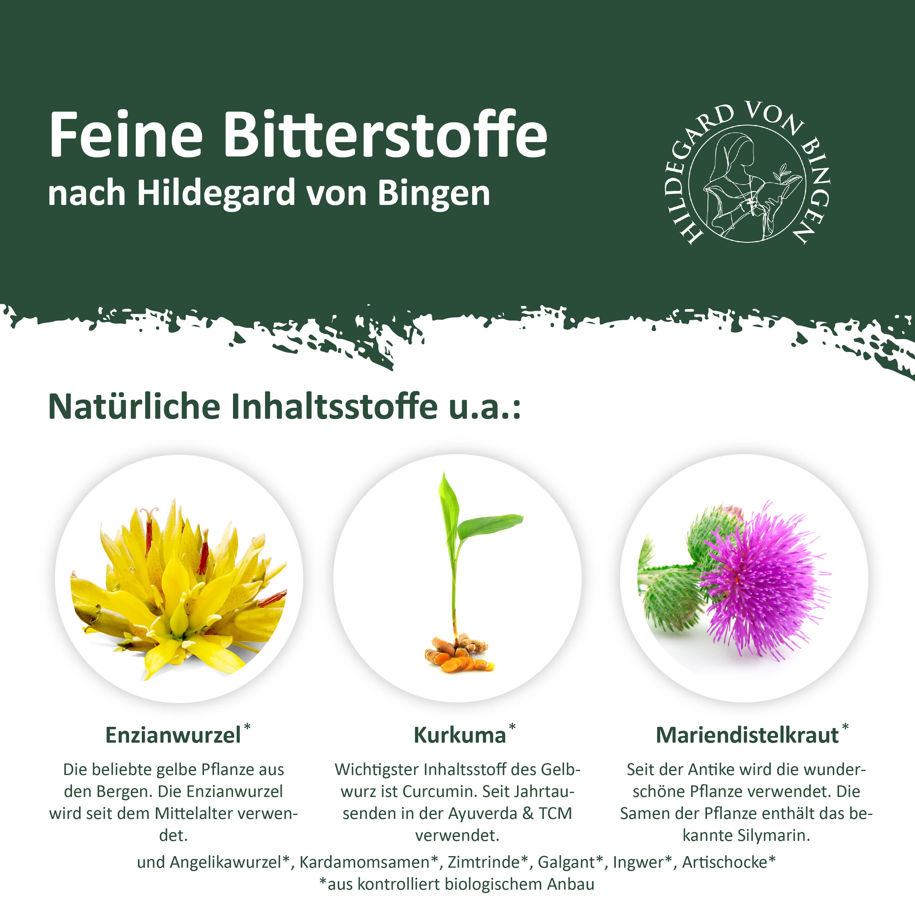 BITTERKRAFT Original BIO Tropfen nach Hildegard von Bingen 200ml