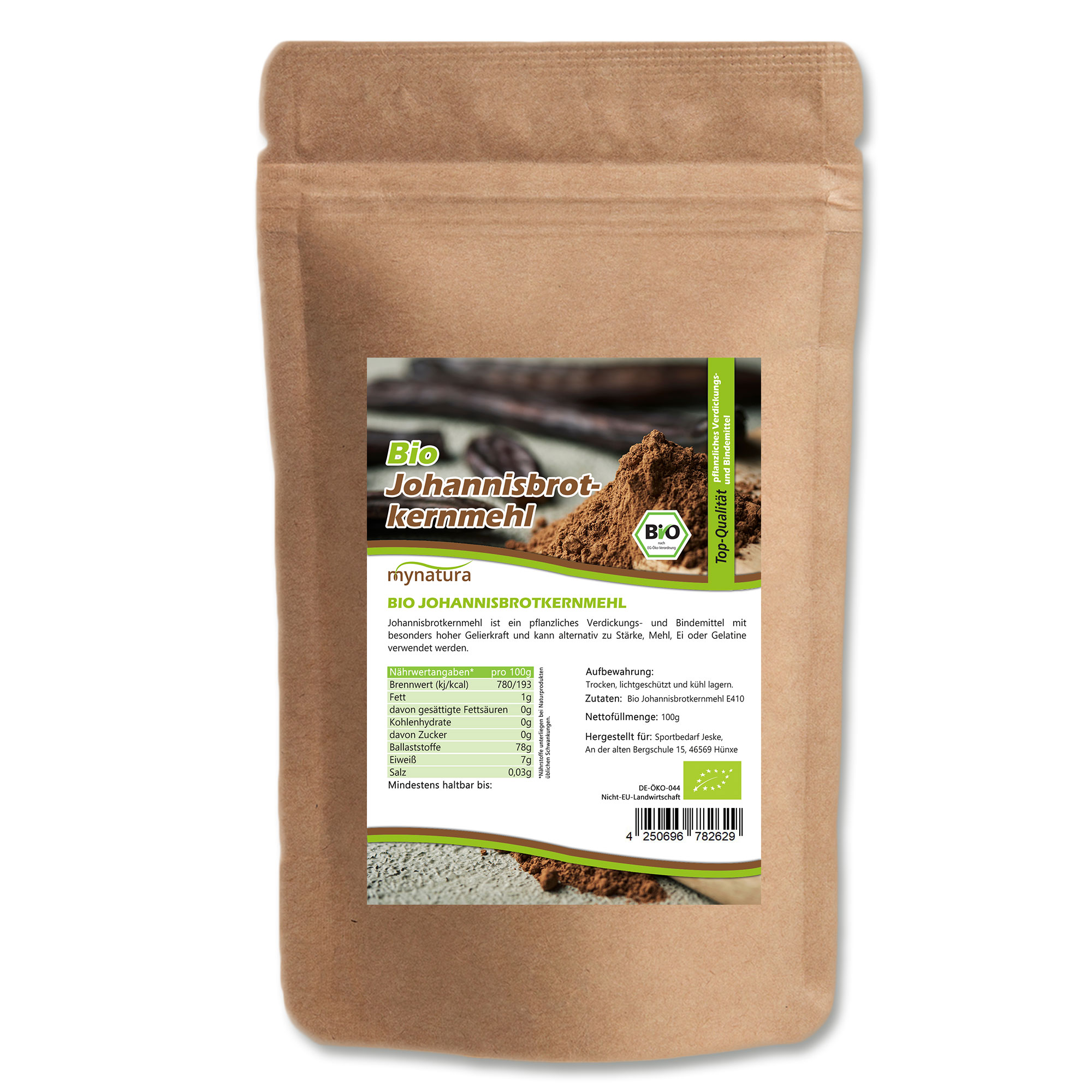 Johannisbrotkernmehl Bio E410 – Natürliches, glutenfreies Verdickungsmittel | Mynatura Johannisbrotkernmehl Bio E410 – Natürliches, glutenfreies Verdickungsmittel | Mynatura