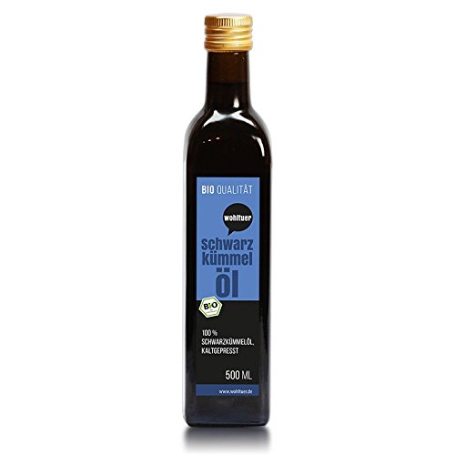 Wohltuer Bio Schwarzkümmel Öl 500 ml - Kaltgepresst Wohltuer Bio Schwarzkümmel Öl 500 ml - Kaltgepresst