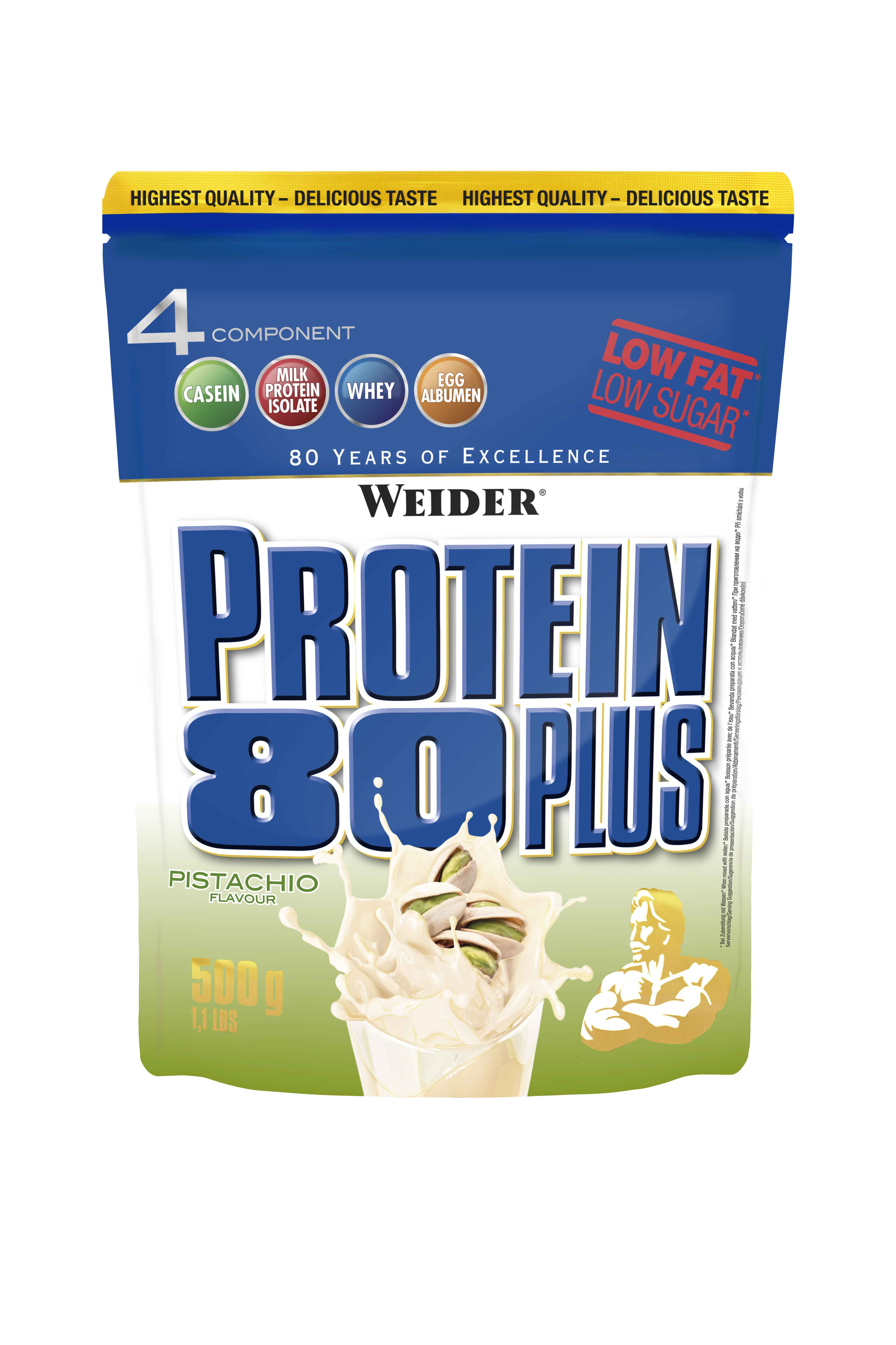 Weider Protein 80 Plus | Whey-Egg-Eiweiß | 2x 500g