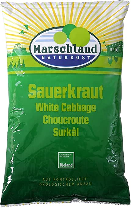 Marschland Naturkost Bioland Bio-Sauerkraut Folien-Btl. 520g Marschland Naturkost Bioland Bio-Sauerkraut Folien-Btl. 520g