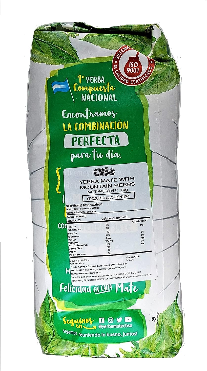 CBSé - Hierbas Serranas - Mate Tee aus Argentinien 1kg CBSé - Hierbas Serranas - Mate Tee aus Argentinien 1kg