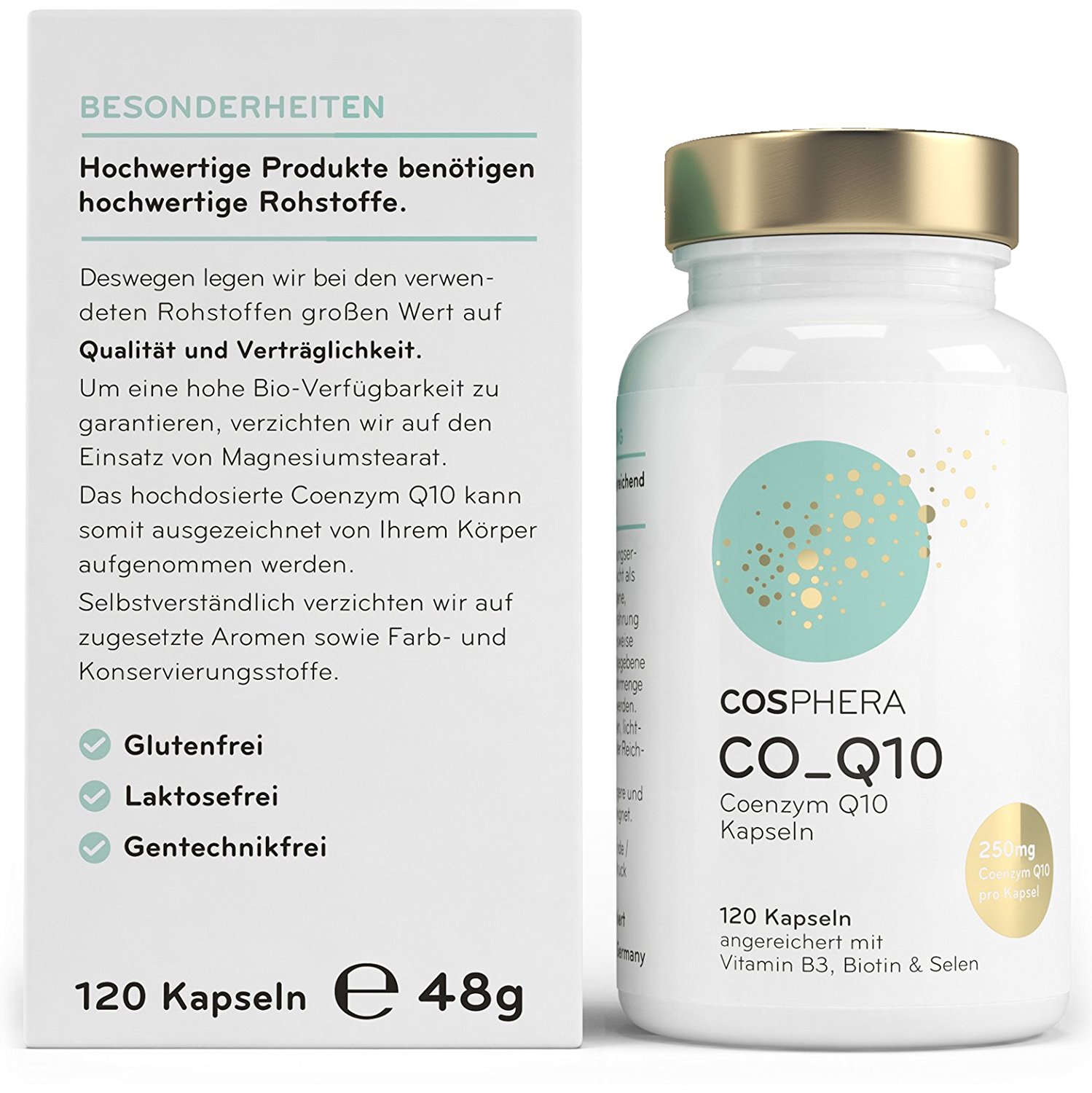 Cosphera - Coenzym Q10 - Hochdosiert 250mg pro Kapsel. 120 caps Cosphera - Coenzym Q10 - Hochdosiert 250mg pro Kapsel. 120 caps