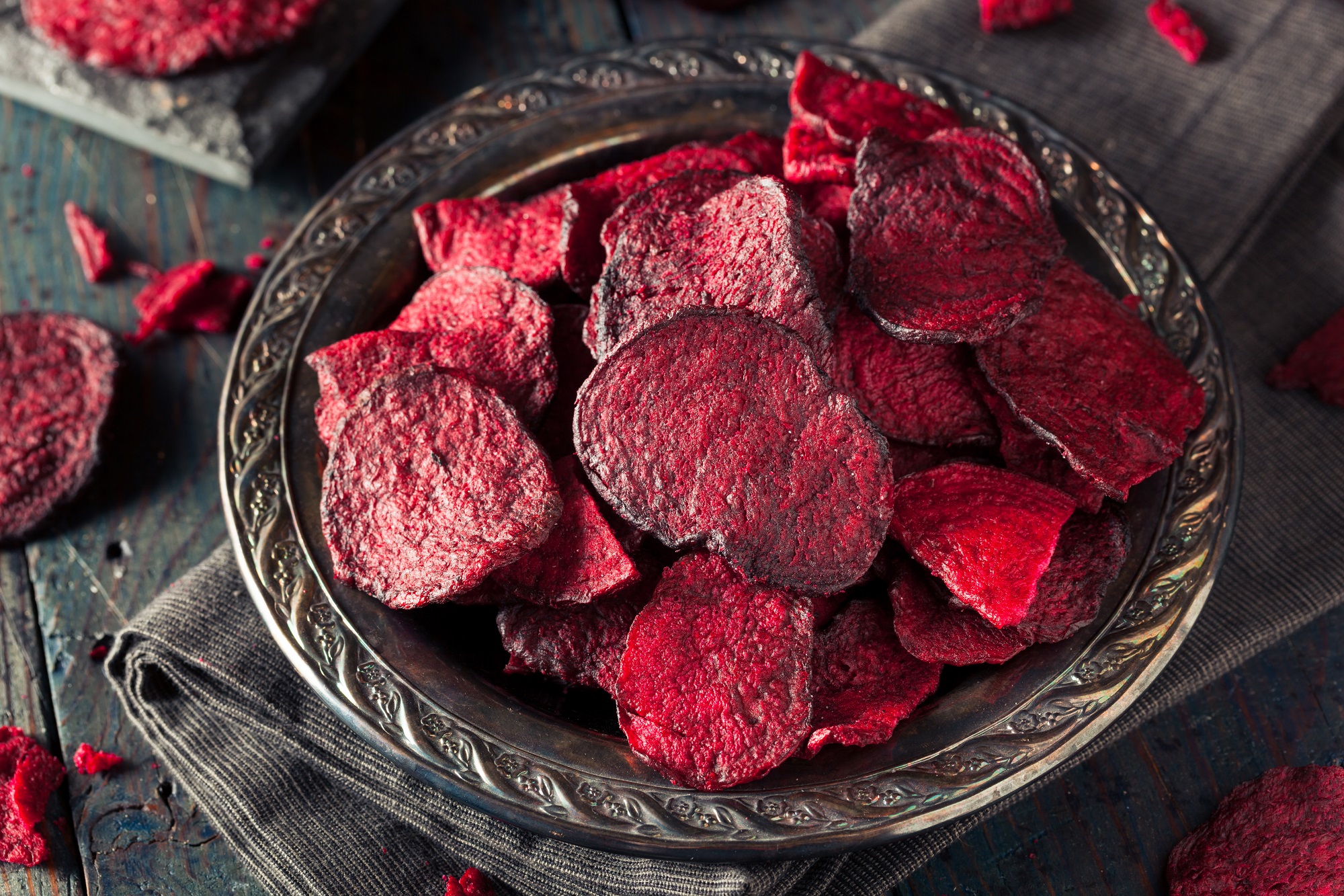 Rote Beete Chips Bio Snack | 200 g Beutel Tasty Pott 