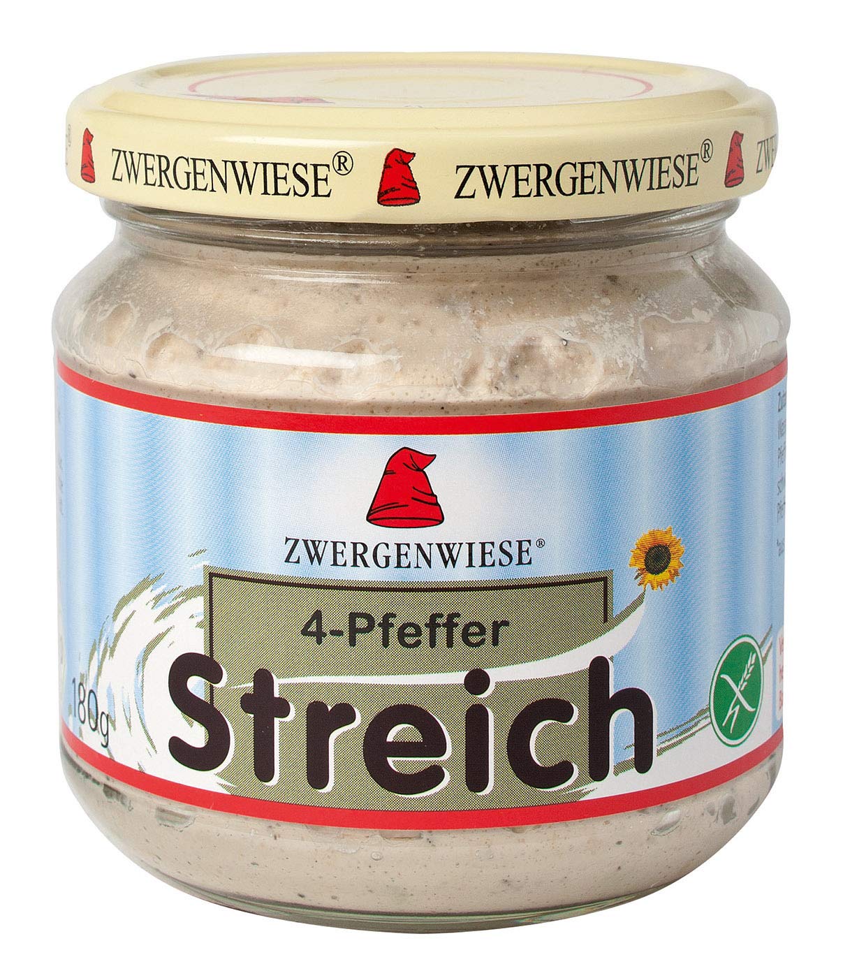 Zwergenwiese Bio Aufstrich 4-Pfeffer Streich, (180g) Zwergenwiese Bio Aufstrich 4-Pfeffer Streich, (180g)