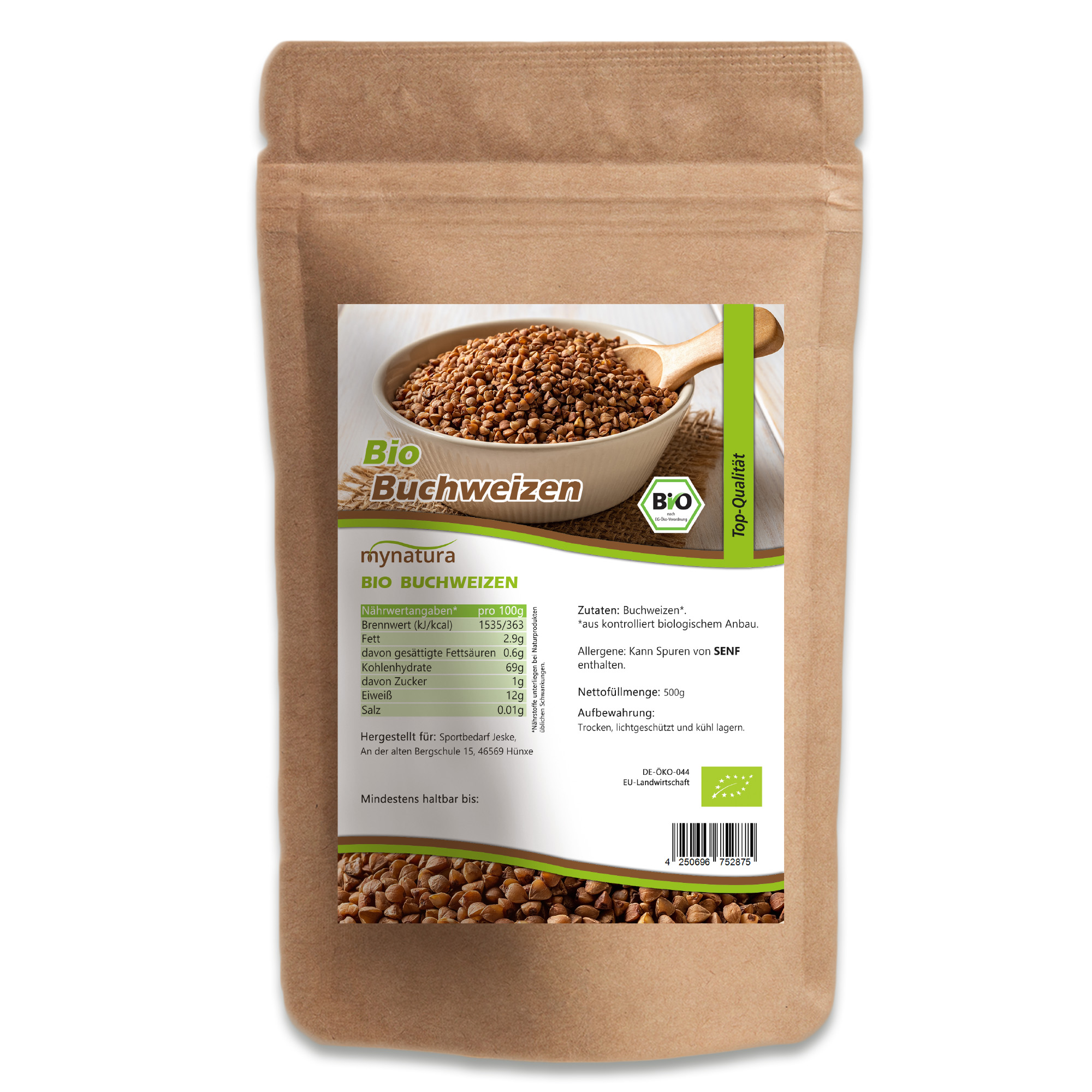 Bio Buchweizen – vielseitig kochen mit Mynatura | Glutenfreie Alternative für kreative Küche 1000g