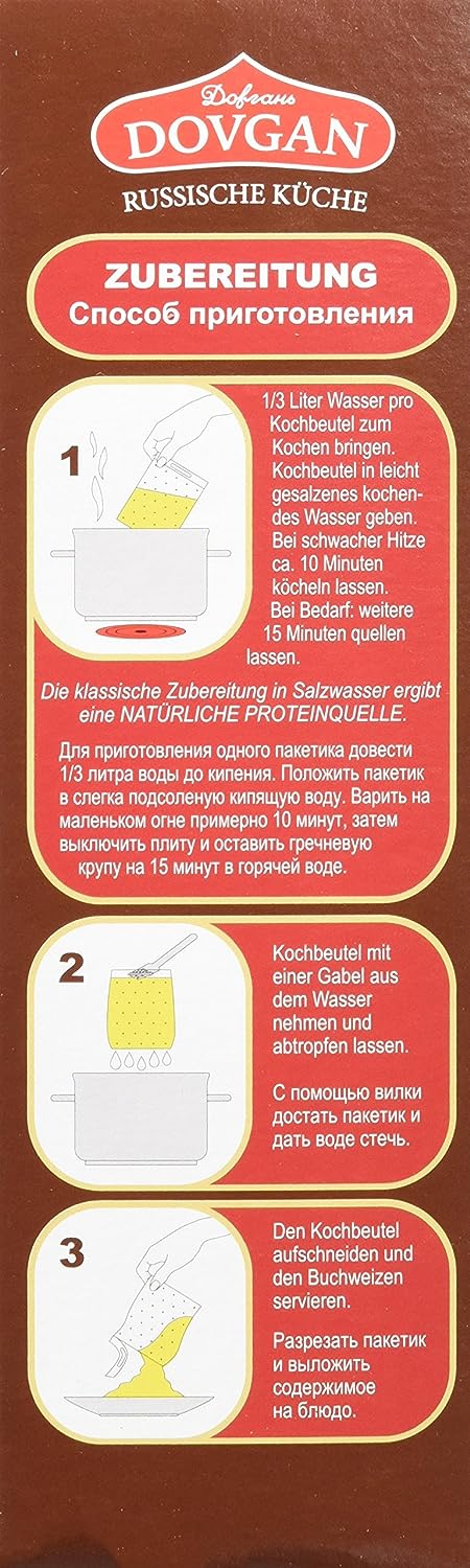 Dovgan Buchweizen im Kochbeutel,  400 g Dovgan Buchweizen im Kochbeutel,  400 g