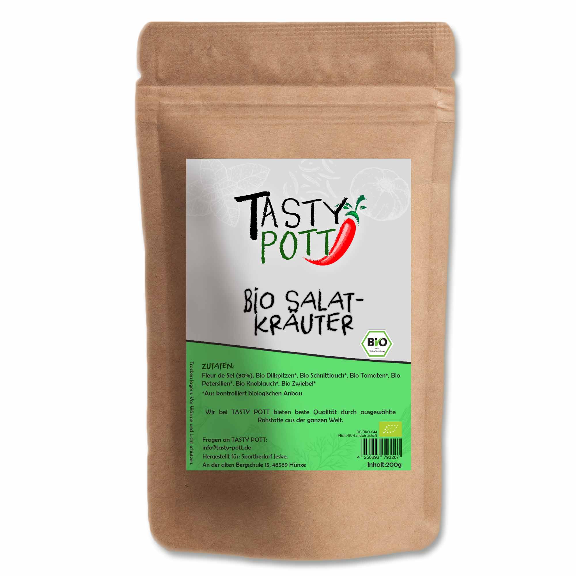 Salatkräuter Bio - Gewürz für deinen Salat - 30g Beutel Tasty Pott