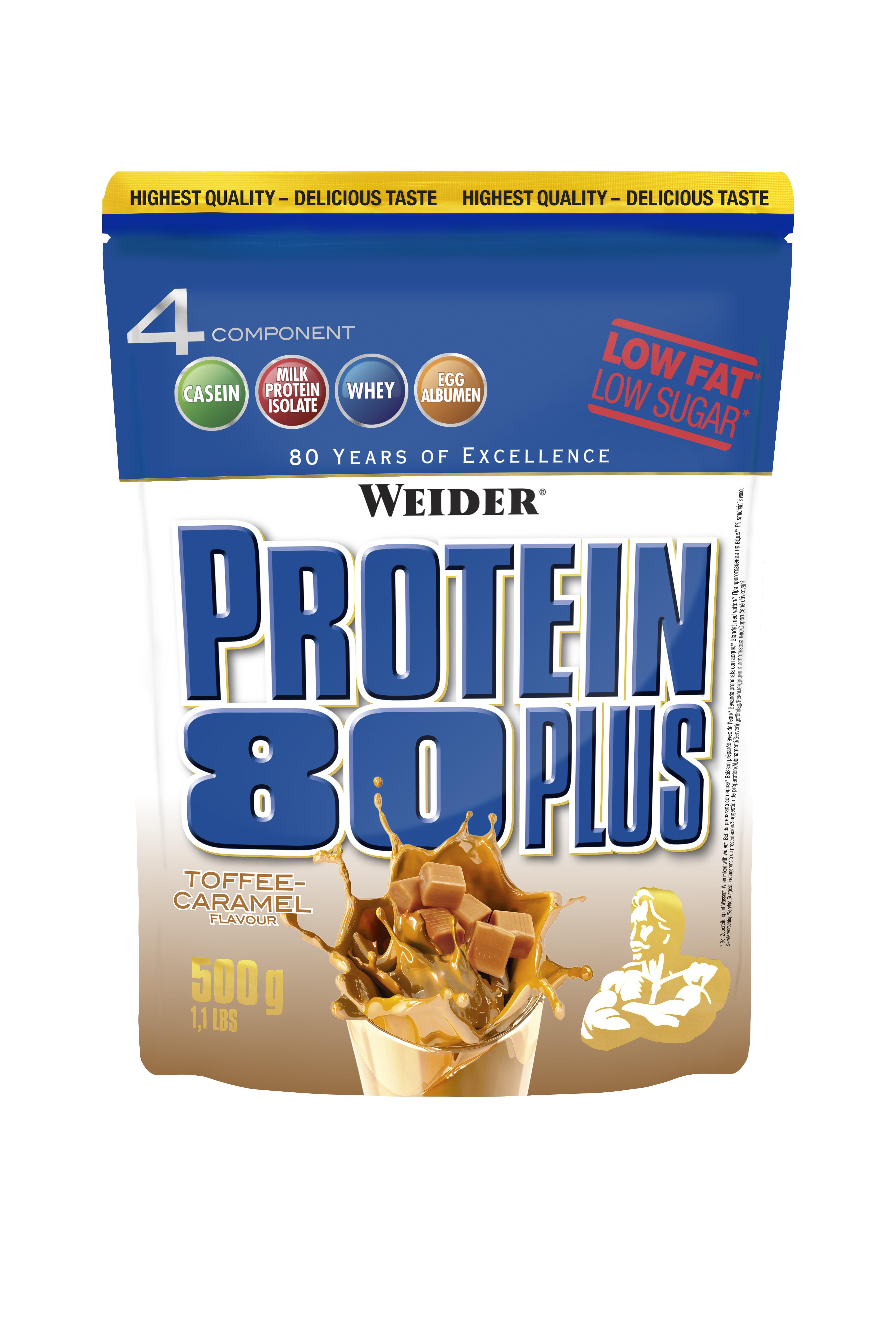Weider Protein 80 Plus | Whey-Egg-Eiweiß | 2x 500g