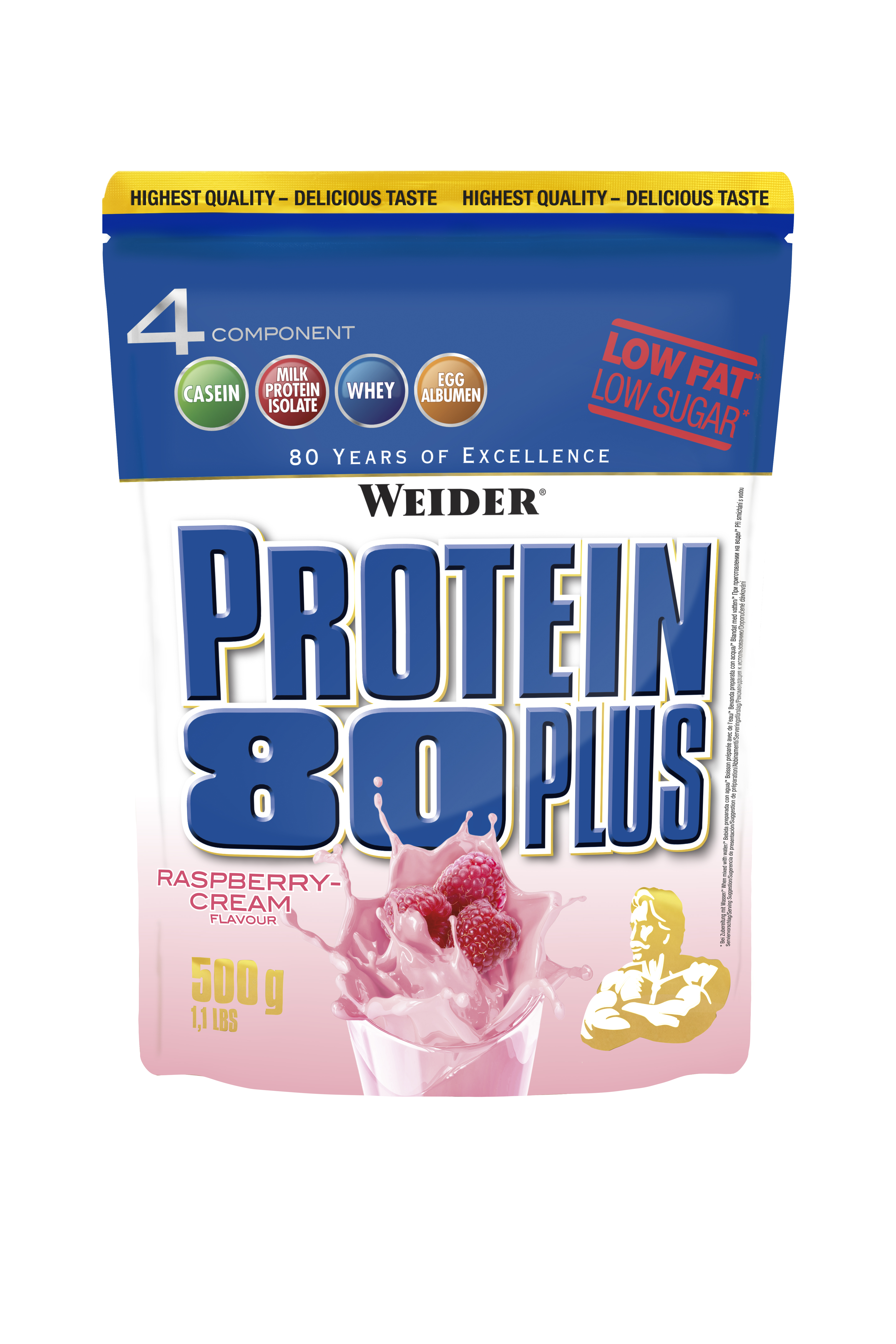 Weider Protein 80 Plus | Whey-Egg-Eiweiß | 2x 500g