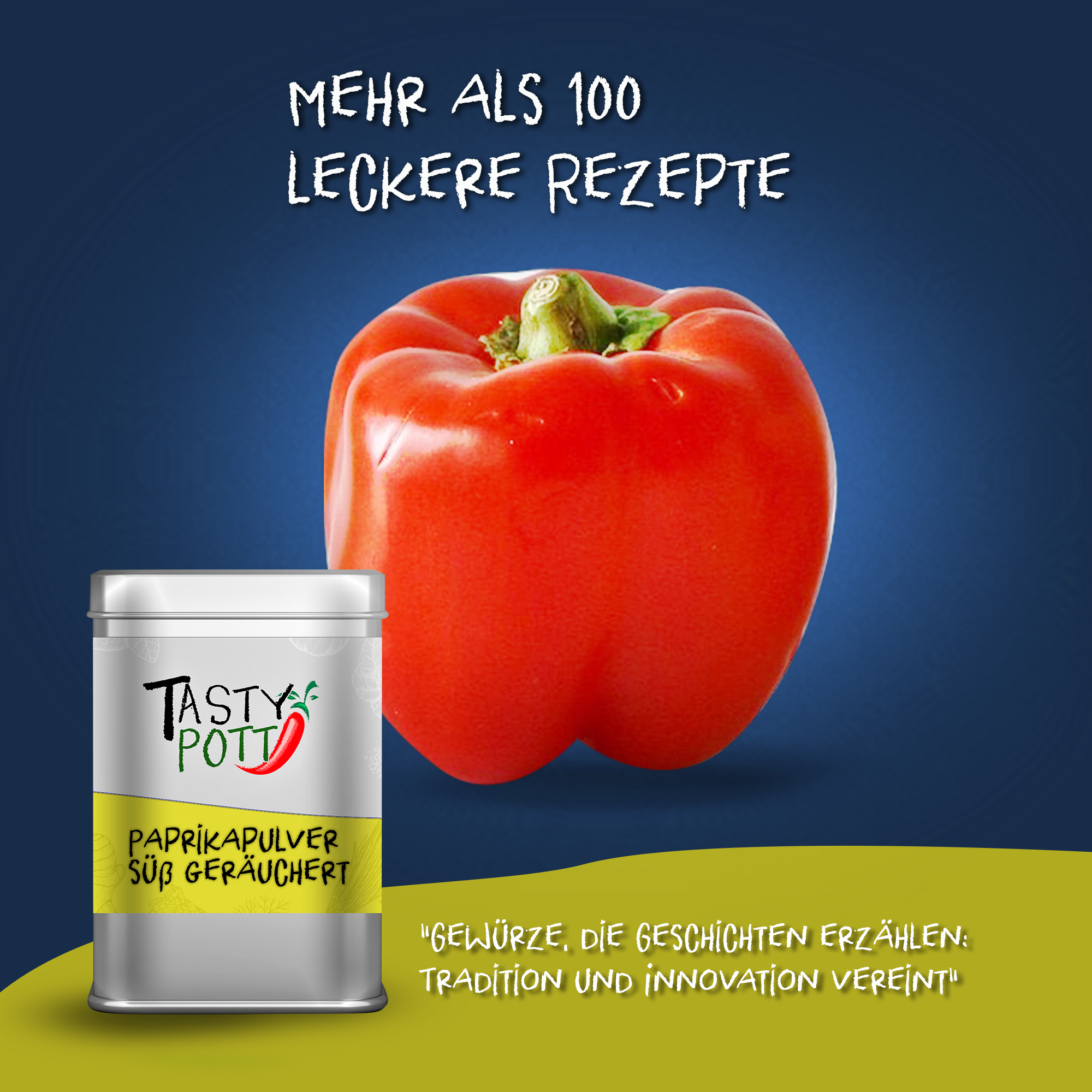 Paprika Pulver geräuchert - 100g Dose von Tasty Pott 