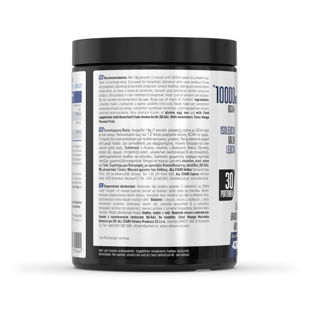 All Stars BCAA Powder 420g Dose