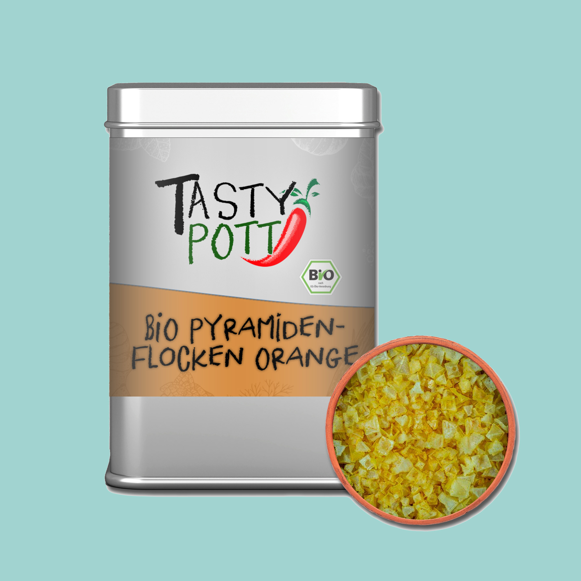 Bio Pyramidenflocken Orange & Salz 85g