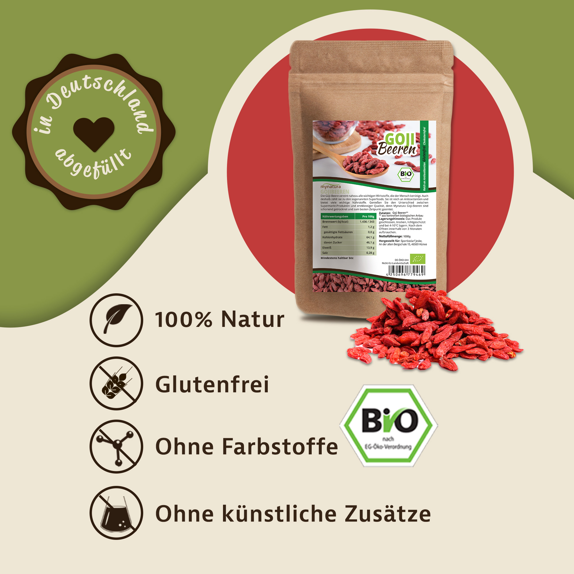 Mynatura Bio Gojibeeren 1Kg