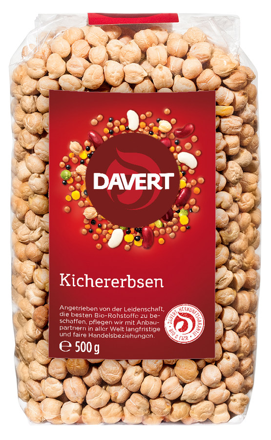 Davert Kichererbsen, 500 g  Bio Davert Kichererbsen, 500 g  Bio