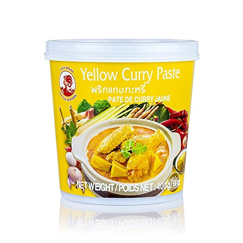 COCK BRAND Mix 3 x 400 g Paste Curry Gelb Grün und Rot COCK BRAND Mix 3 x 400 g Paste Curry Gelb Grün und Rot