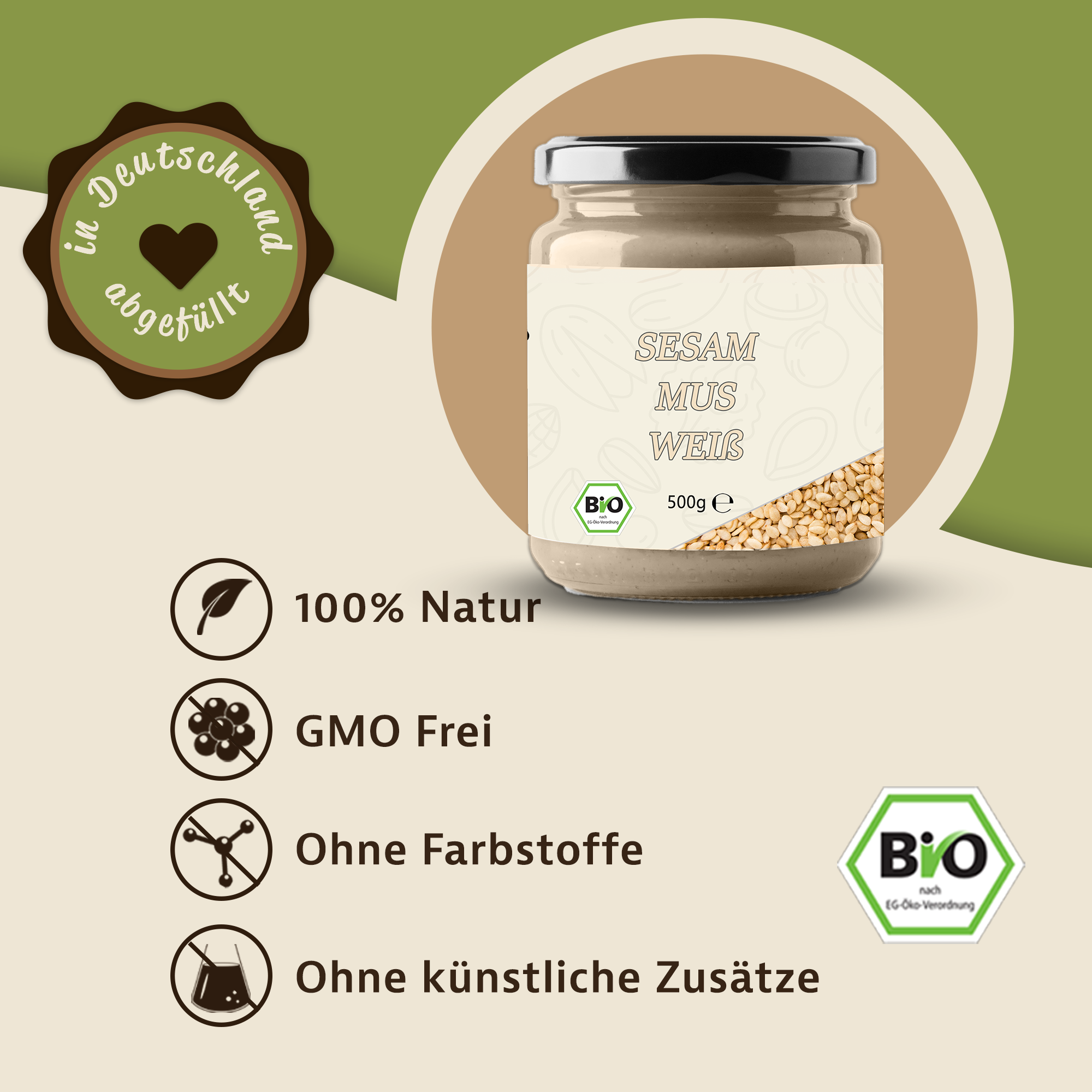 Mynatura Bio Sesammus Weiß 500g