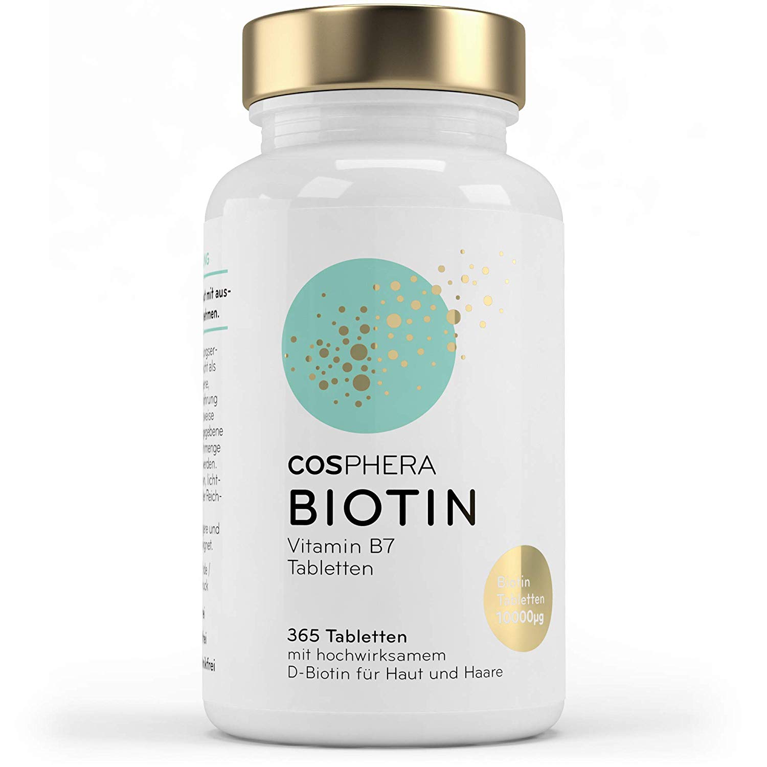 Cosphera - Biotin Hochdosiert 10.000 mcg D-Biotin 365 vegane Tabletten Cosphera - Biotin Hochdosiert 10.000 mcg D-Biotin 365 vegane Tabletten