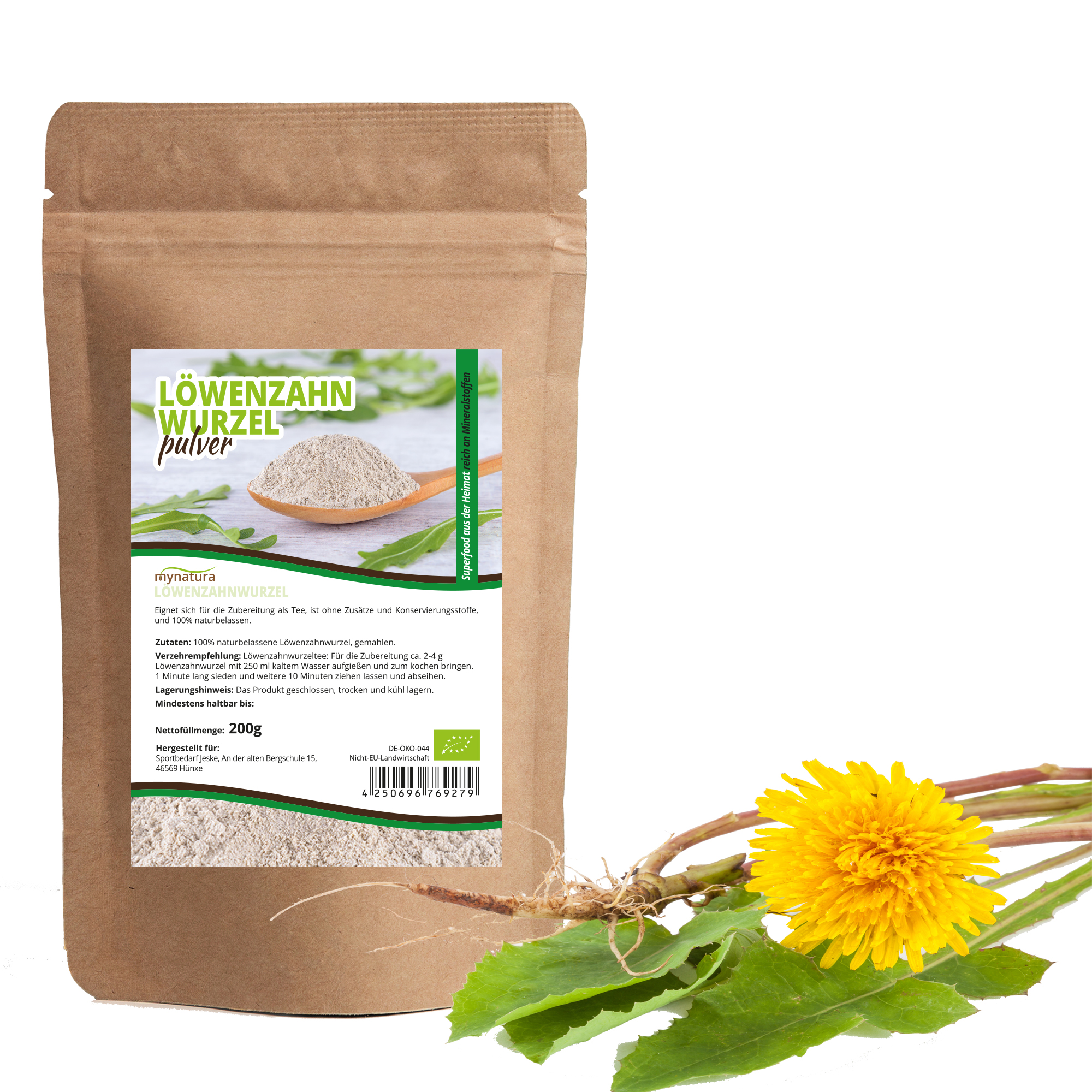 Mynatura Bio Tee Set 2 I Bio Mariendistel Samen I Bio Brennnessel Samen I Löwenzahn Wurzelpulver