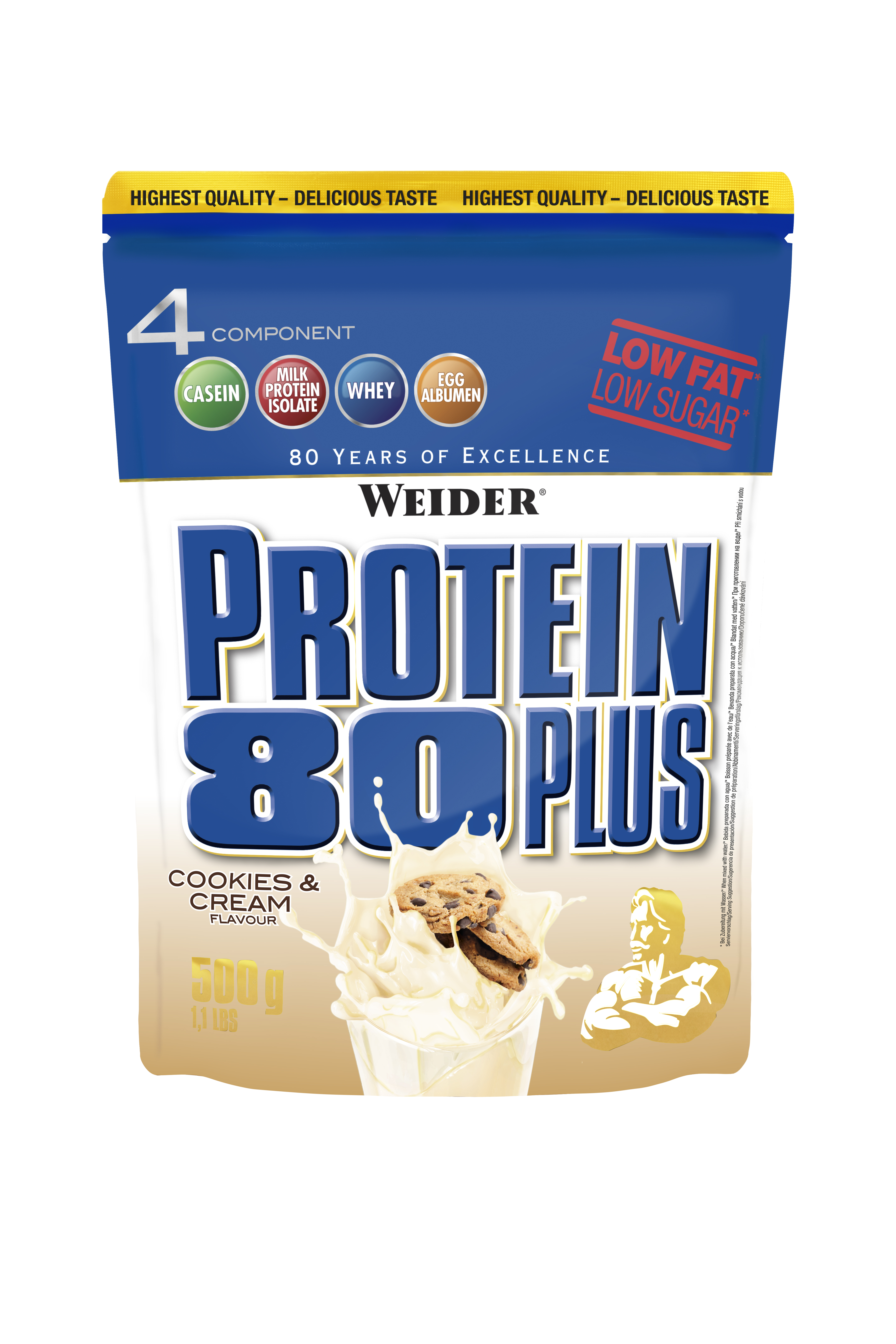 Weider Protein 80 Plus | Whey-Egg-Eiweiß | 2x 500g