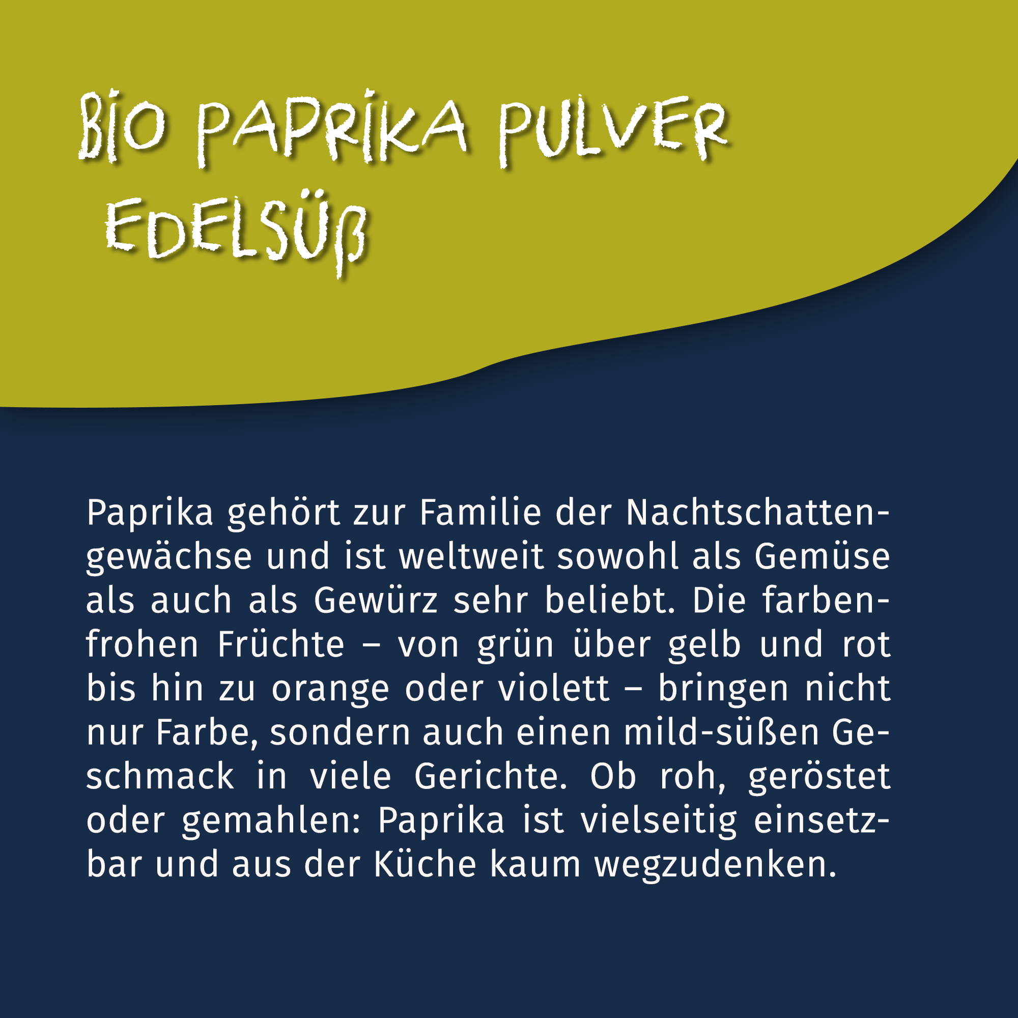Bio Paprikapulver edelsüß