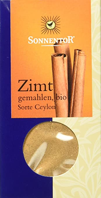 Sonnentor Zimt gemahlen (Sorte Ceylon), 1er Pack (1 x 40 g) - Bio