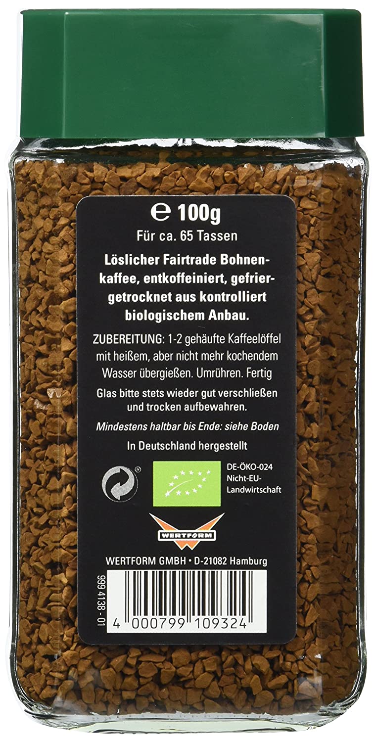 Mount Hagen löslicher Kaffee entcoffeiniert 100 g Mount Hagen löslicher Kaffee entcoffeiniert 100 g