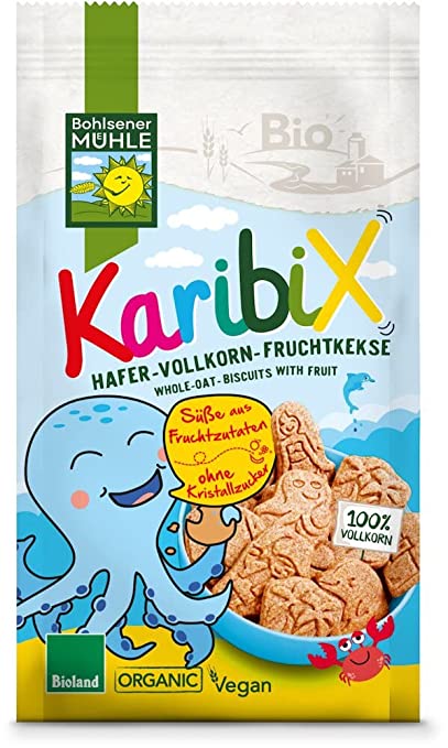 Bohlsener Mühle KaribiX Hafer-Vollkorn Fruchtkekse, 125 g Bohlsener Mühle KaribiX Hafer-Vollkorn Fruchtkekse, 125 g