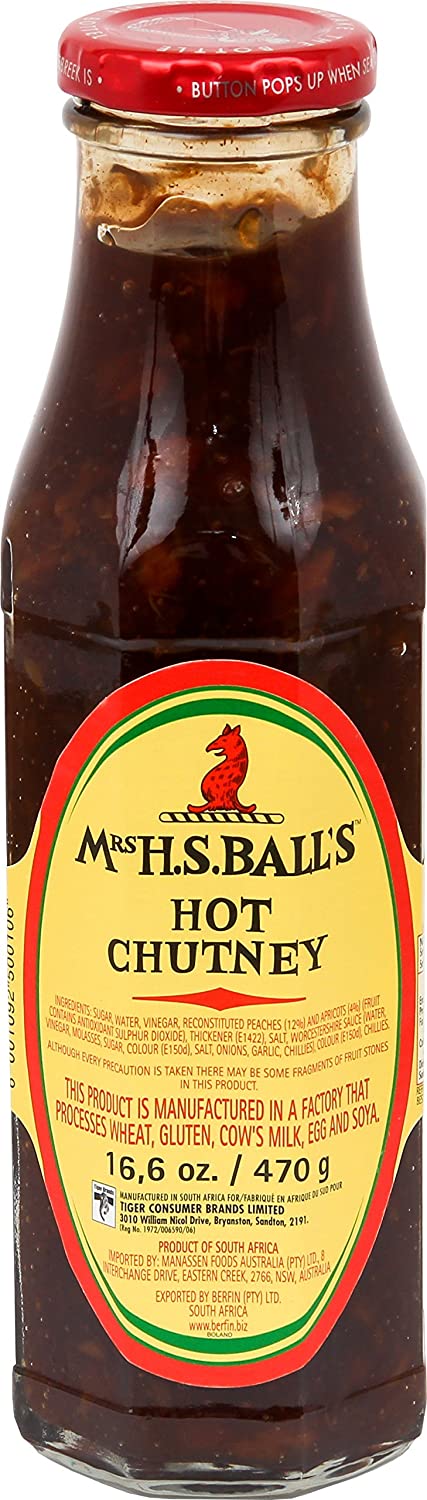 MRS Ball's Chutney Hot  (4x375ml) MRS Ball's Chutney Hot  (4x375ml)