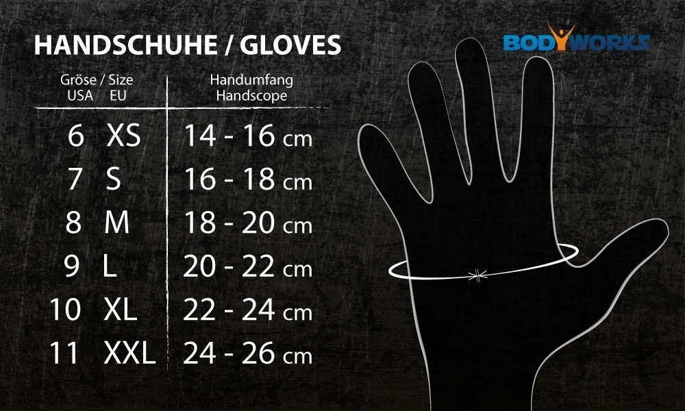 Bodyworks Handschuh BIG - POWER , Fitnesshandschuhe Bodybuilding