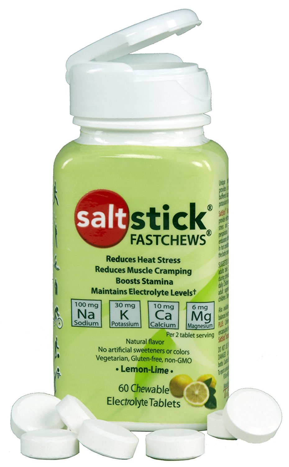 SaltStick Fast Chews Elektrolyt-Kautabletten Dose 96g (60 Kautabletten)