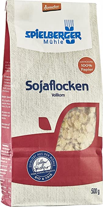 Spielberger Bio Sojaflocken, demeter (6 x 500 g)