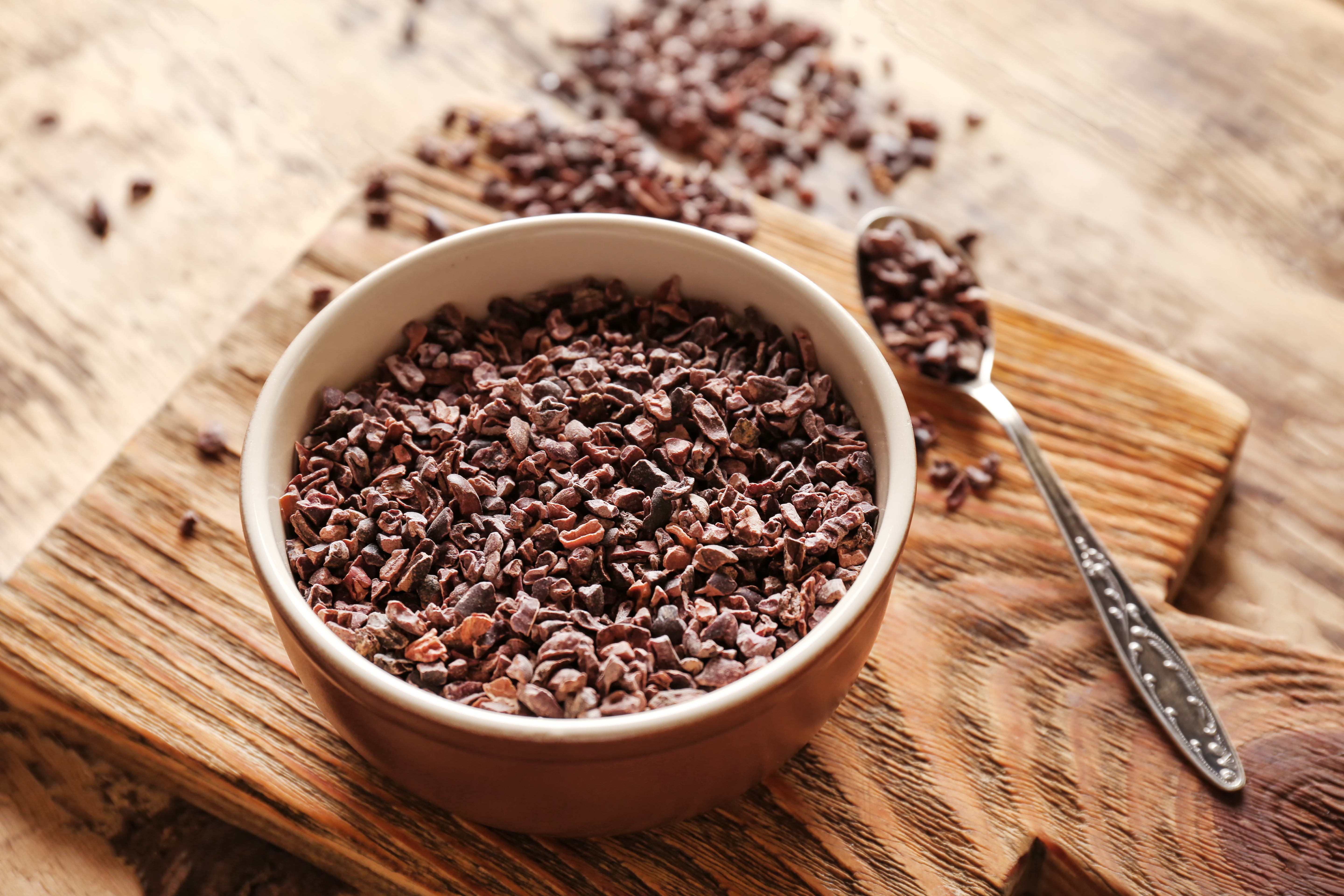 Bio Kakao Nibs - Kakaonibs ungeröstet - 75g Dose von Tasty Pott 