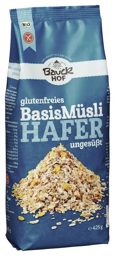 Bauckhof Hafermüsli Basis Bio glutenfrei (6x425g)