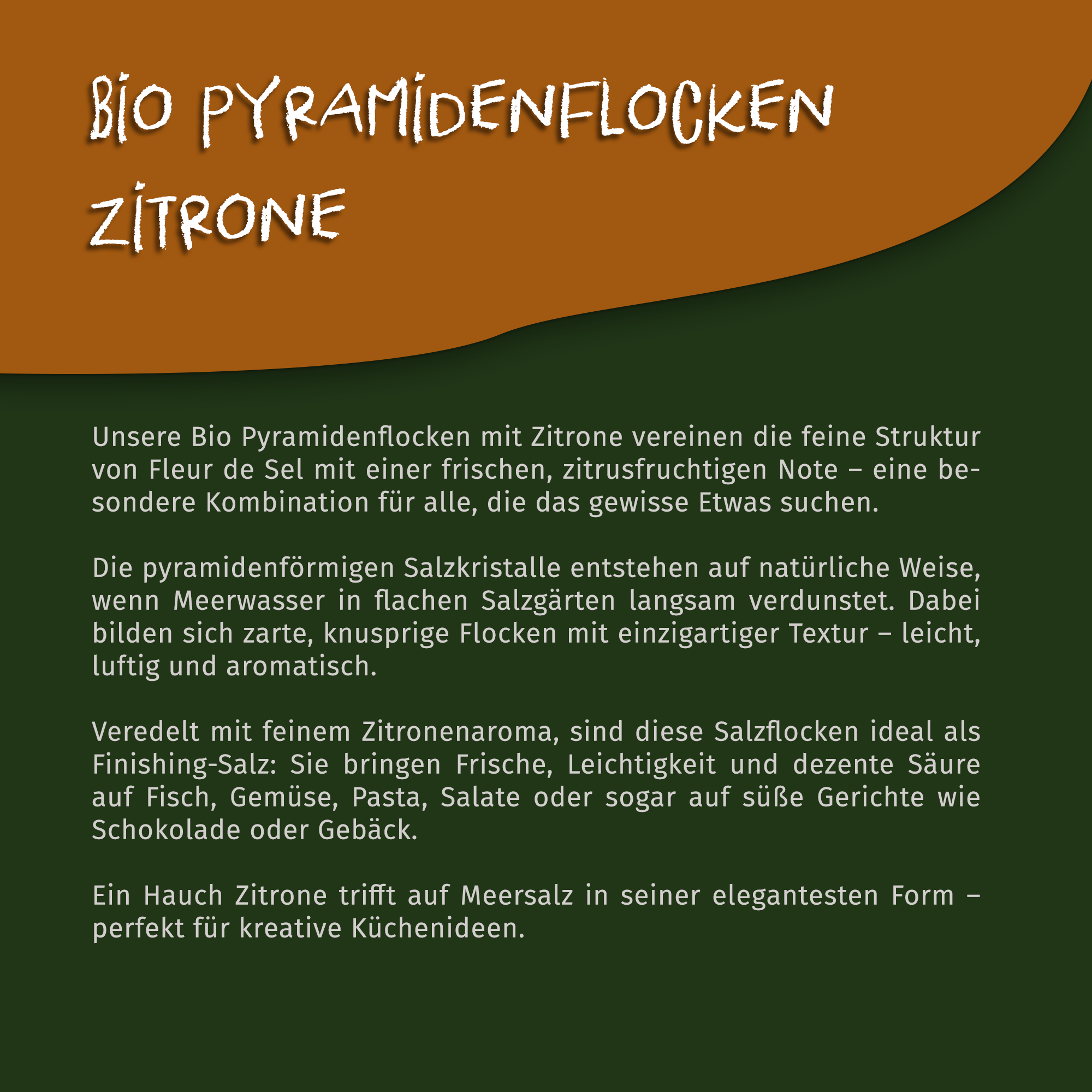 Bio Pyramidenflocken Zitrone 85g