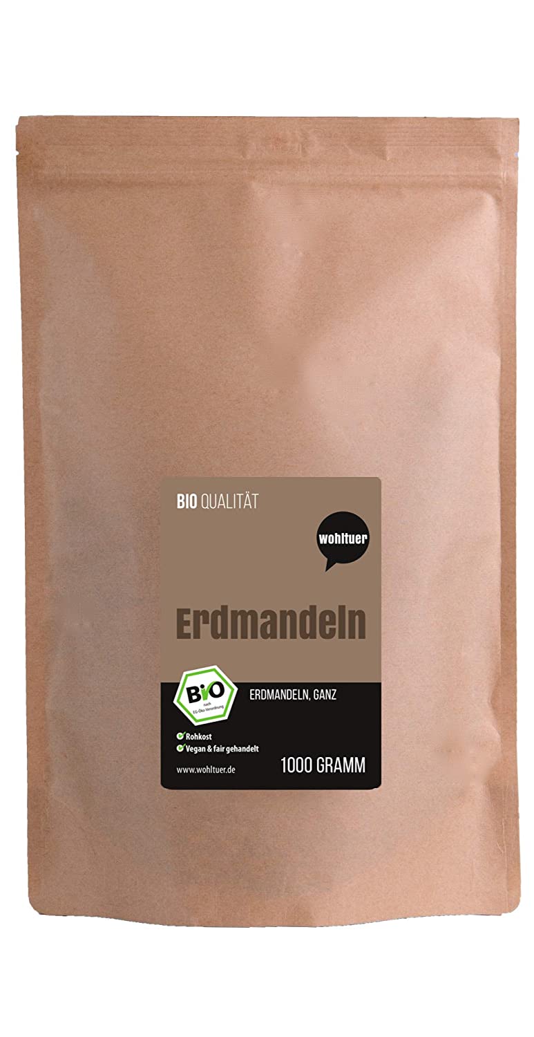 Wohltuer Bio Erdmandeln ganz 1000g Wohltuer Bio Erdmandeln ganz 1000g