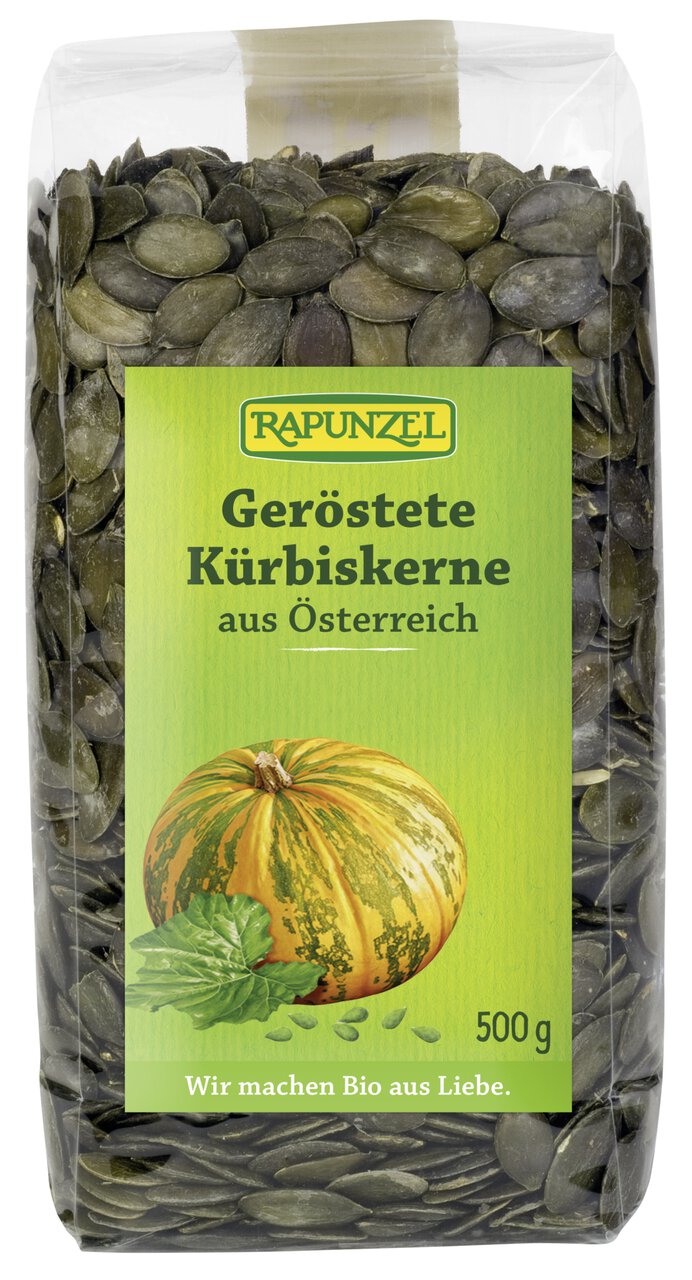 Rapunzel Bio Kürbiskerne, geröstet, (500g) Rapunzel Bio Kürbiskerne, geröstet, (500g)