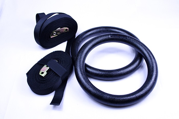 GYM RING Turnringe Turnringset Gym-Rings inkl. 450cm Nylon Straps GYM RING Turnringe Turnringset Gym-Rings inkl. 450cm Nylon Straps