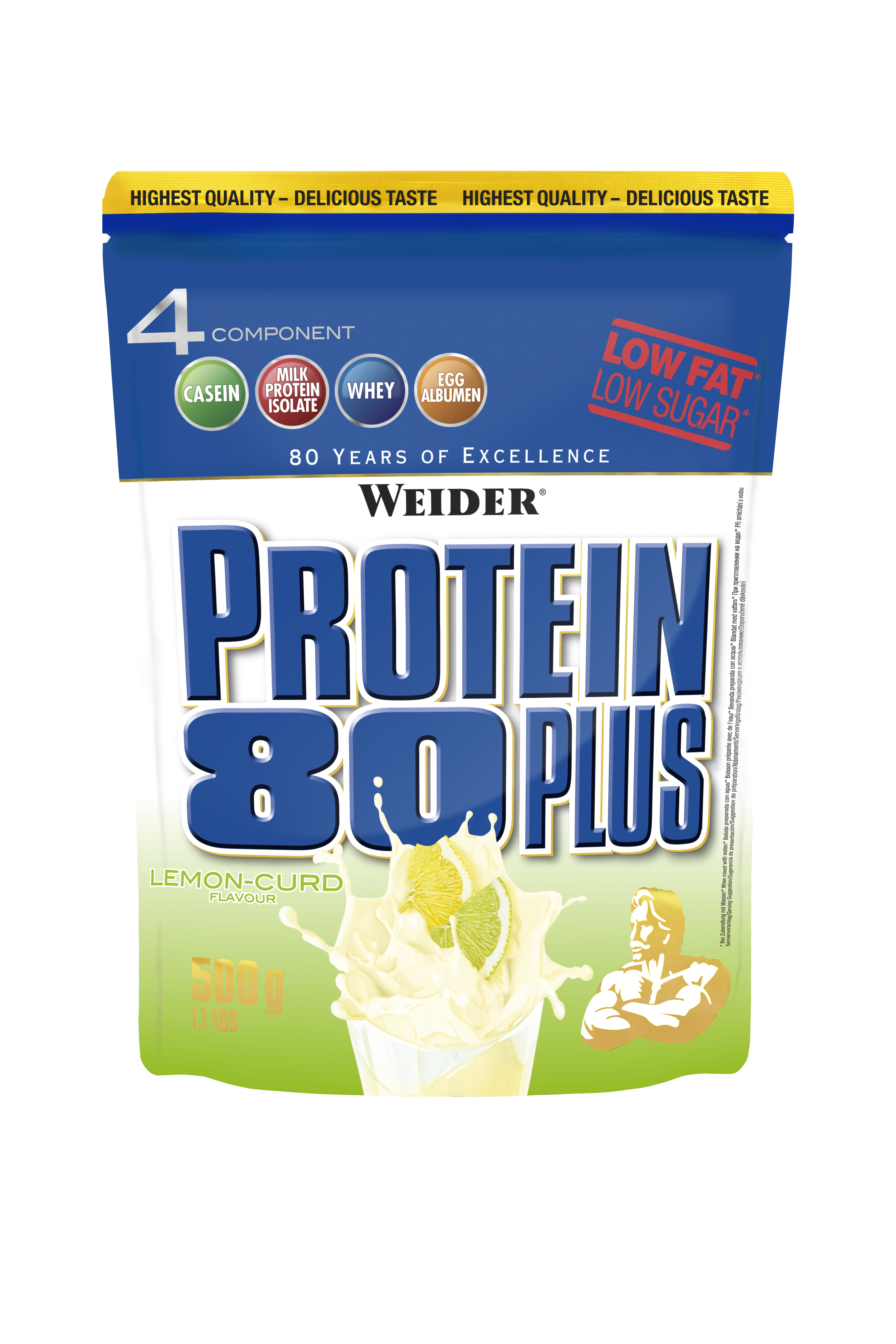 Weider Protein 80 Plus | Whey-Egg-Eiweiß | 2x 500g