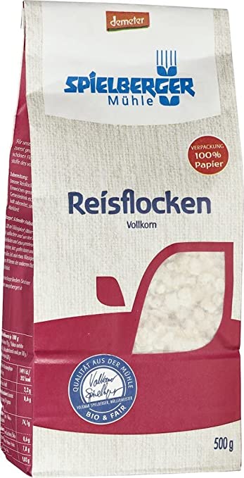 Spielberger Bio Reisflocken, demeter (1 x 500 g) Spielberger Bio Reisflocken, demeter (1 x 500 g)