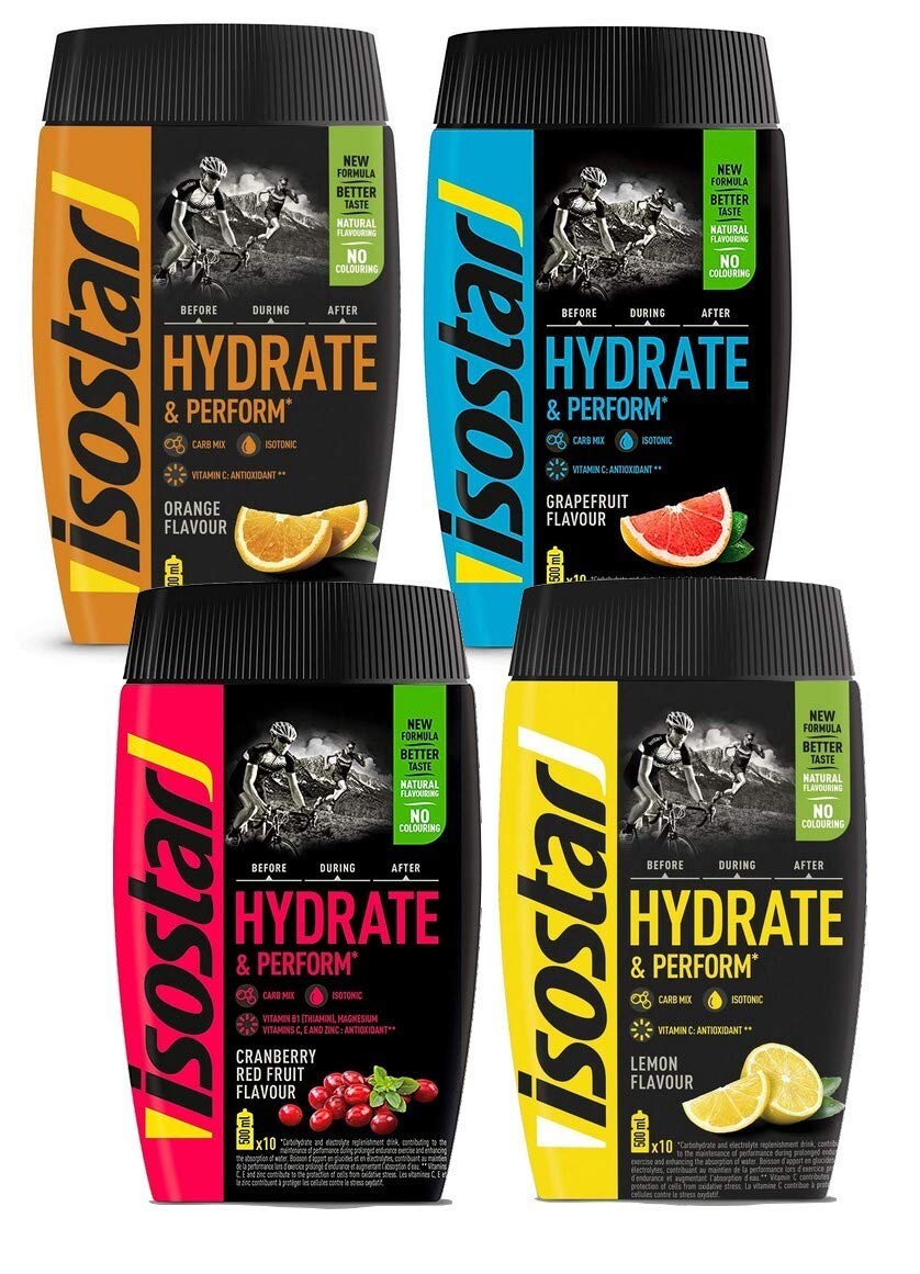 Isostar Hydrate & Perform isotonisches Elektrolytgetränk 400g Dose