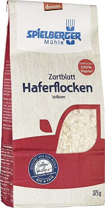 Spielberger Bio Haferflocken Zartblatt, demeter (1 x 375 g) Spielberger Bio Haferflocken Zartblatt, demeter (1 x 375 g)