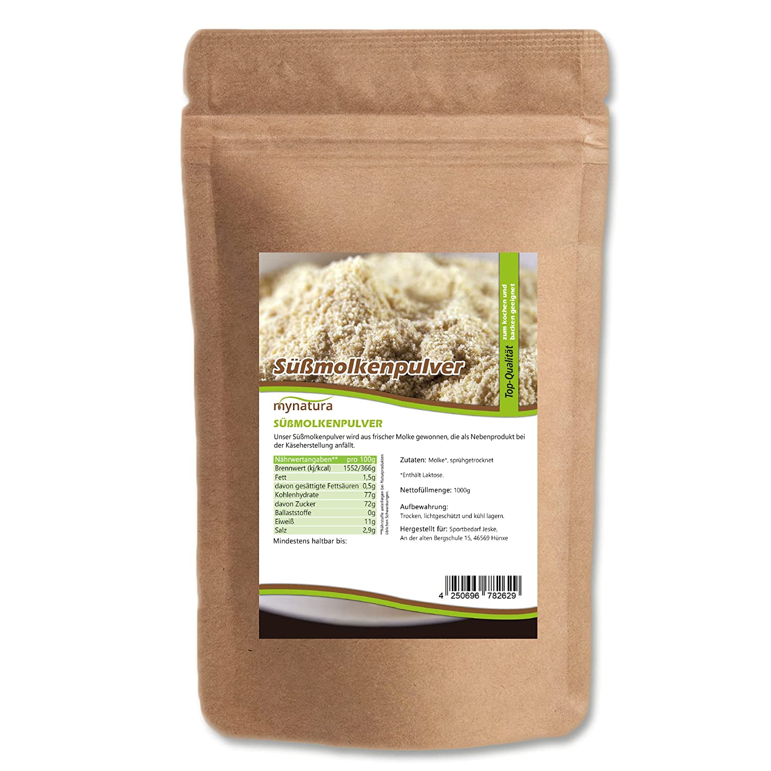 Süßmolkepulver von Mynatura 1Kg – vielseitige Milchzutat für Backwaren, Shakes und mehr Süßmolkepulver von Mynatura 1Kg – vielseitige Milchzutat für Backwaren, Shakes und mehr