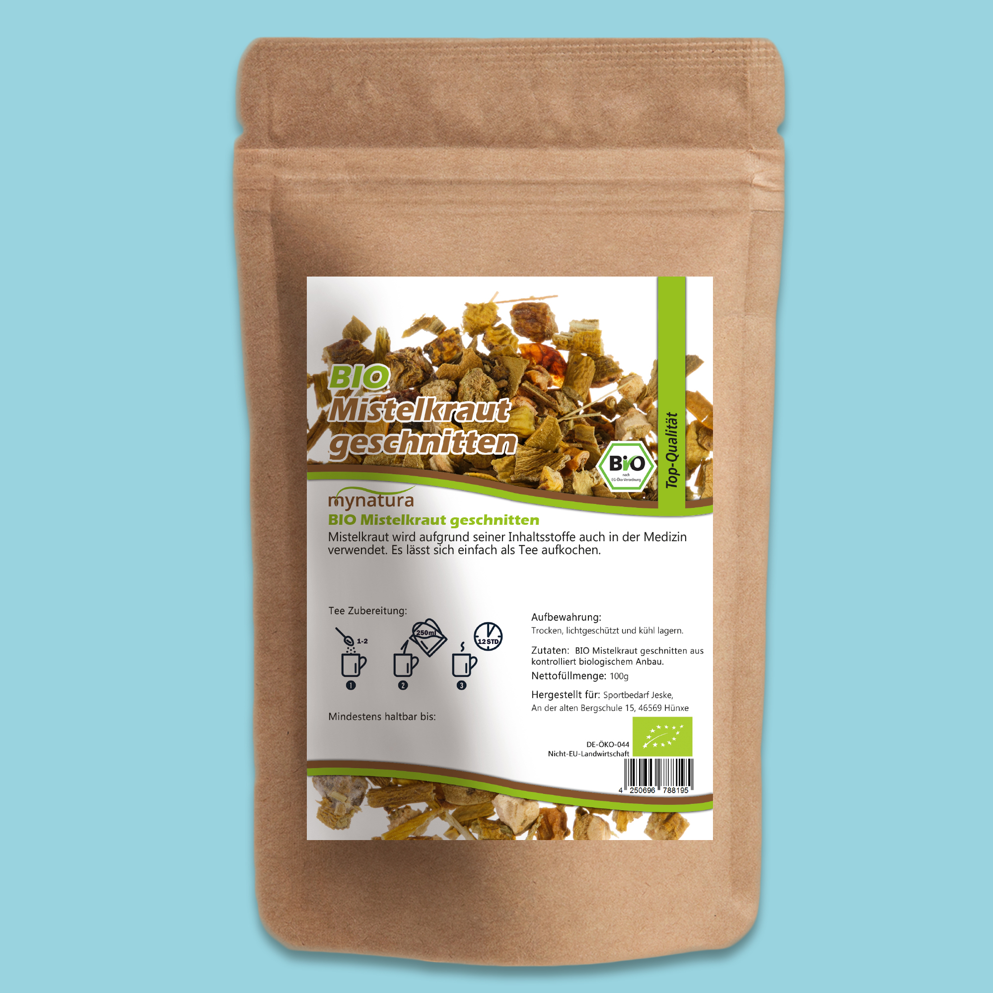 Bio Mistelkraut getrocknet & geschnitten | Mynatura – hochwertiges Naturprodukt für Tee & Kräuteranwendungen 250g Bio Mistelkraut getrocknet & geschnitten | Mynatura – hochwertiges Naturprodukt für Tee & Kräuteranwendungen 250g