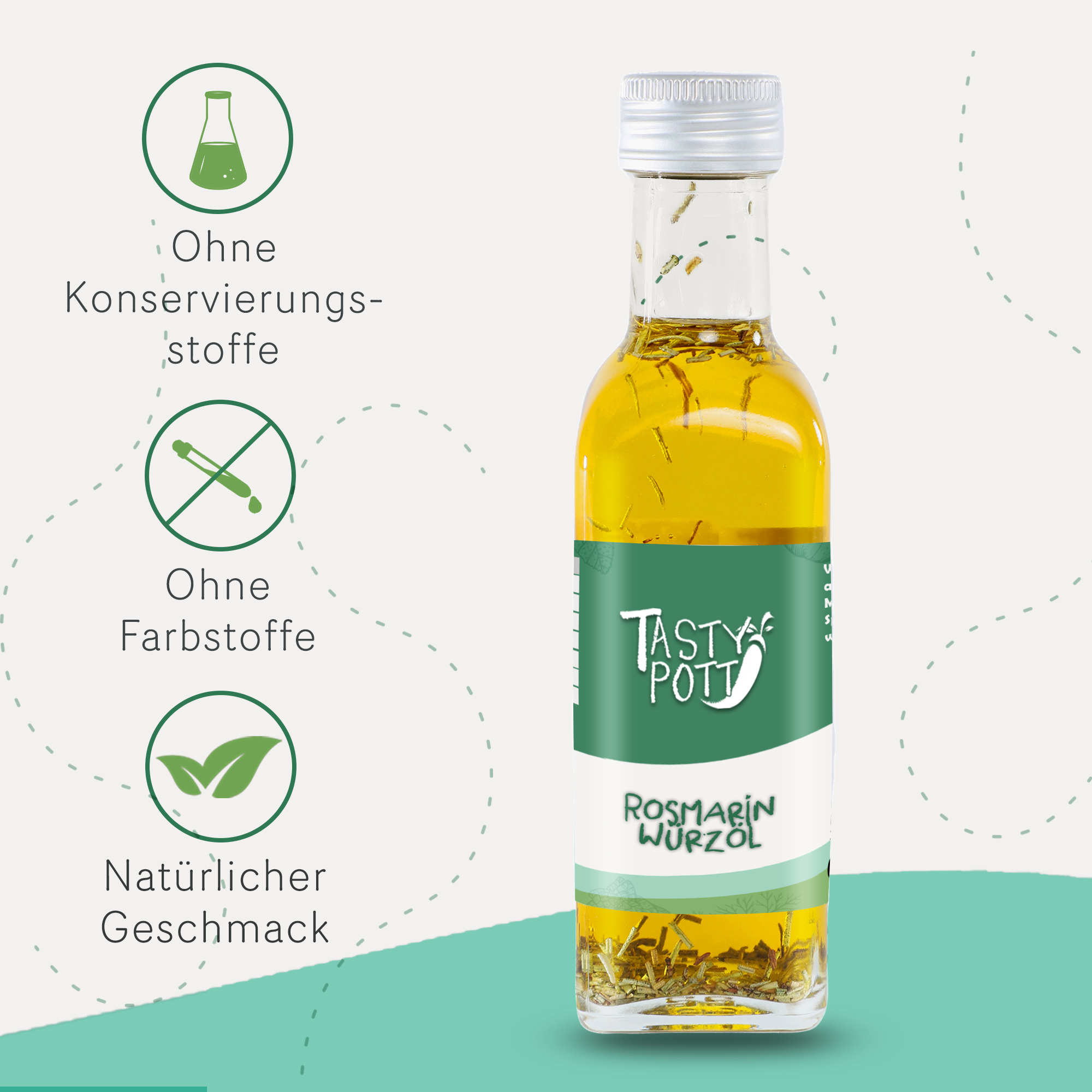 Rosmarin Würzöl 100ml Flasche von Tasty Pott