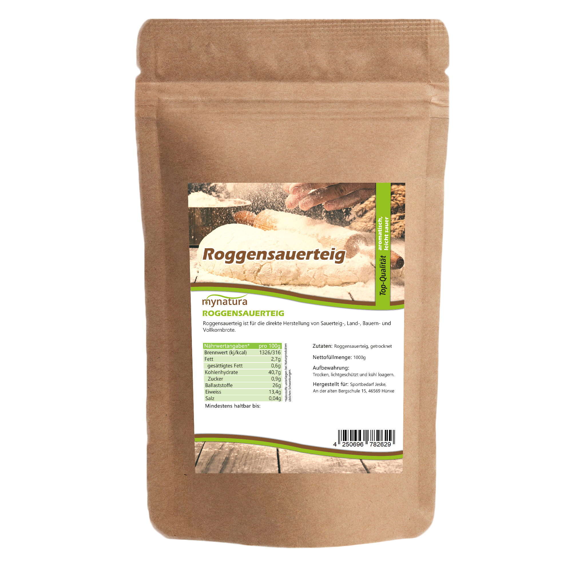 Roggensauerteigpulver kaufen – natürliche Basis für aromatisches Roggenbrot | Mynatura 1Kg Roggensauerteigpulver kaufen – natürliche Basis für aromatisches Roggenbrot | Mynatura 1Kg