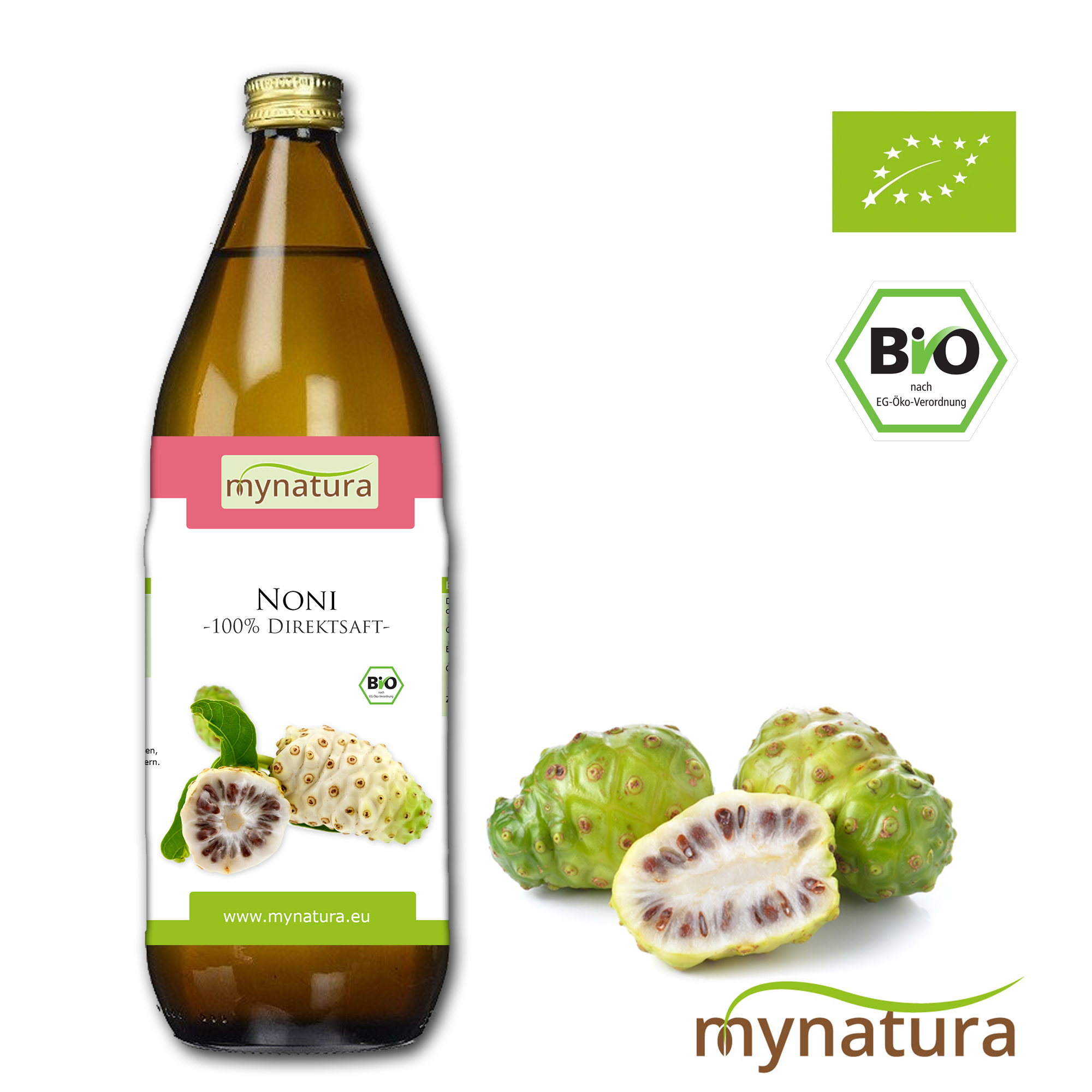 Mynatura Bio Nonisaft 1l - Noni Frucht Saft Stachelannone