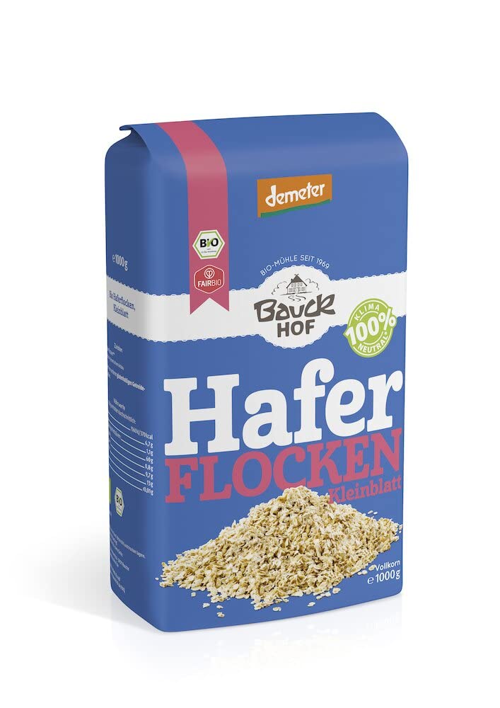 Bauckhof Bio Haferflocken Kleinblatt Demeter (1000g) Bauckhof Bio Haferflocken Kleinblatt Demeter (1000g)