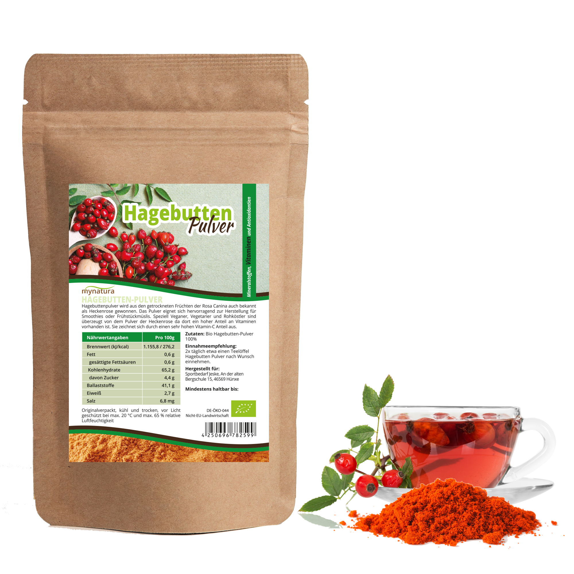 Mynatura Bio Hagebuttenpulver mit Vitamin C 1Kg Mynatura Bio Hagebuttenpulver mit Vitamin C 1Kg