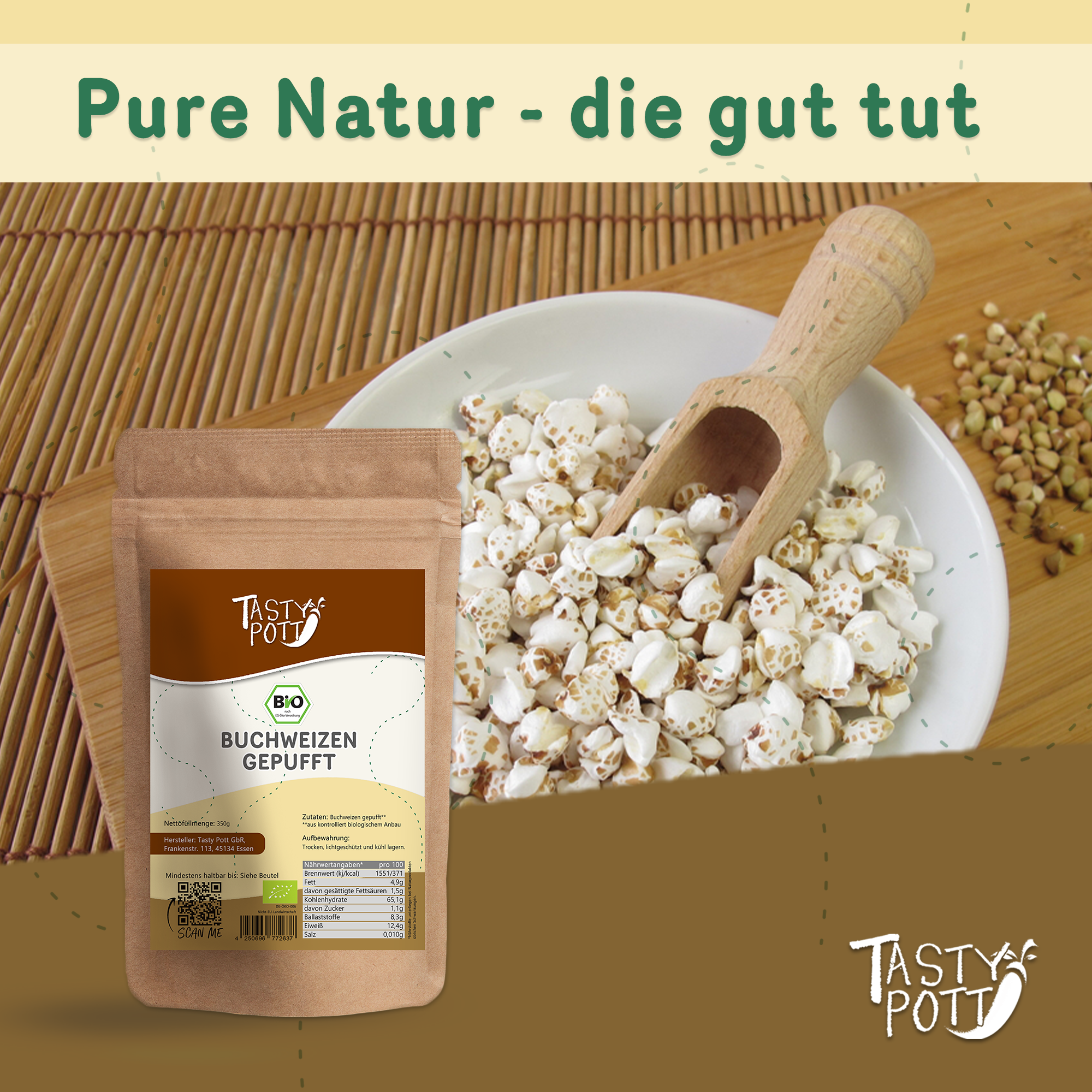 Bio Buchweizen gepufft 2x350g